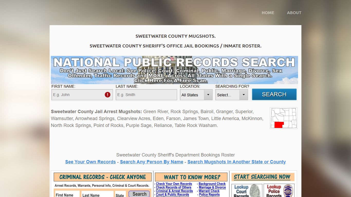 Sweetwater County Mugshots: Booking Inmate Roster WY Sheriff's Jail Arrests